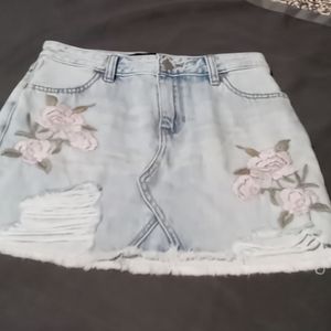 Brand new hollister jean skirt